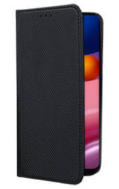   Кожен калъф тефтер и стойка Magnetic FLEXI Book Style за Samsung Galaxy A13 5G A136F / за Samsung Galaxy A04s A047F черен 